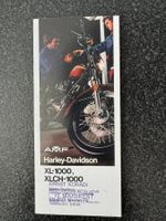 Harley Sportster Prospekt, Katalog XL 1000, XLCH 1000, 1974