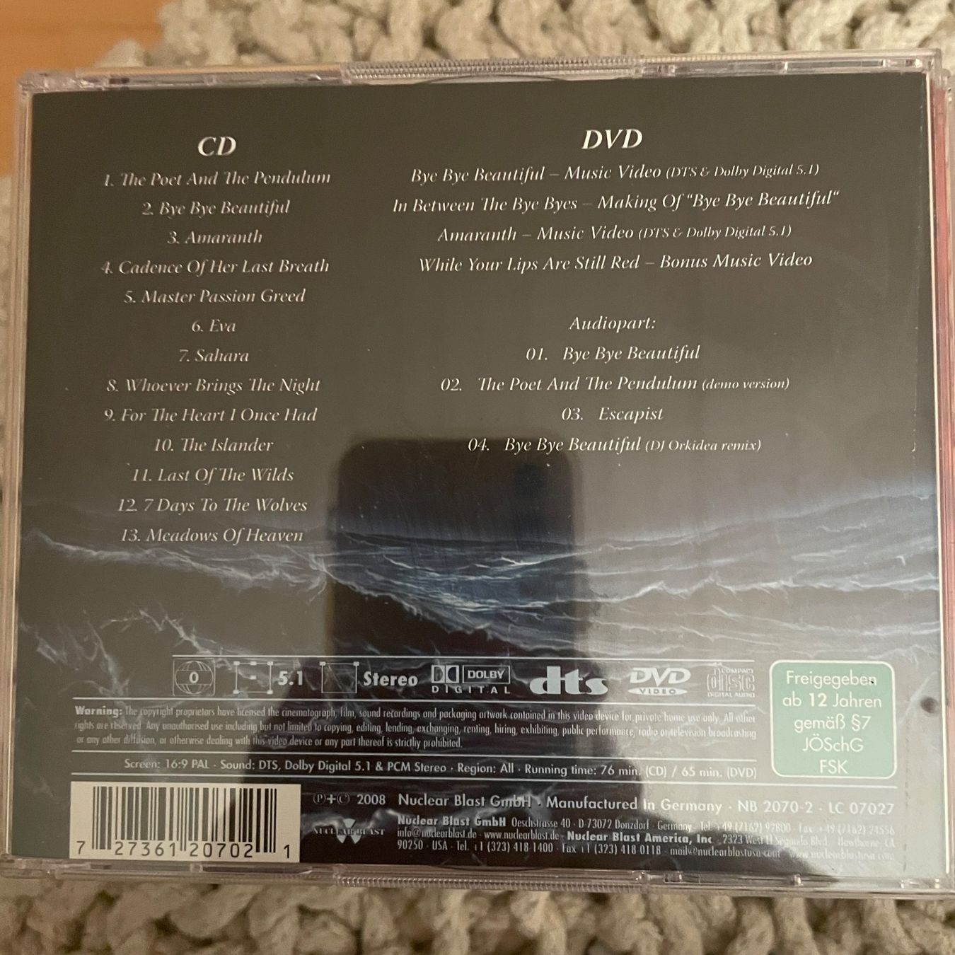 CD: NIGHTWISH-CD+DVD DARK PASSION PLAY – Usato da Rorschacherberg venduto da CD-Roli 1