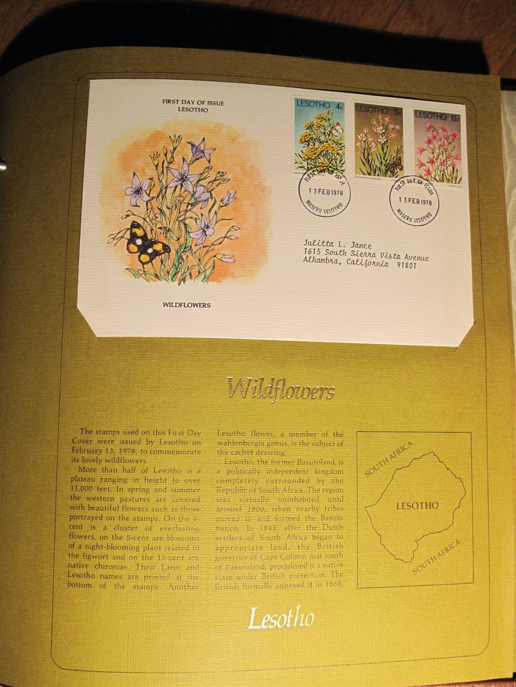 Album: First Day Covers From Around The World 1977 / 78 – Usato da Wil SG venduto da fva01 9