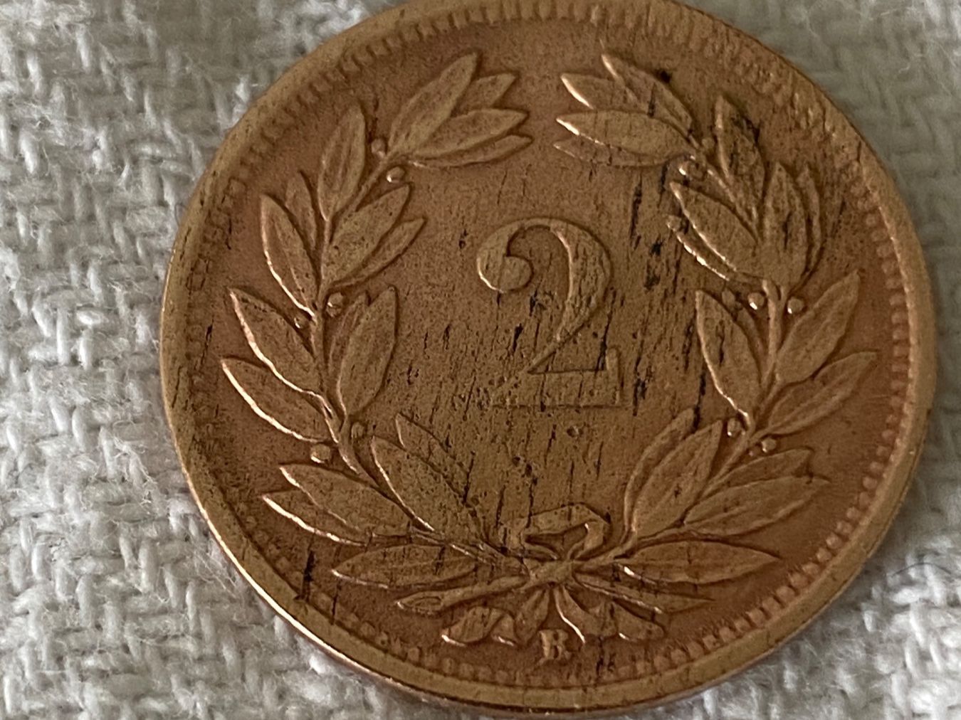 Alle Münzen: 2 centimes/Rappen 1866 – Gebraucht aus Nyon von Ilmi09 1