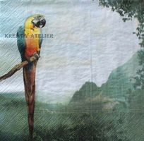Serviette parrot (1278) 2Stk.
