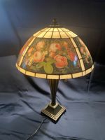 Vintage Tischlampe im Tiffany-Stil mit Rosenmuster 🌹✨ (50)