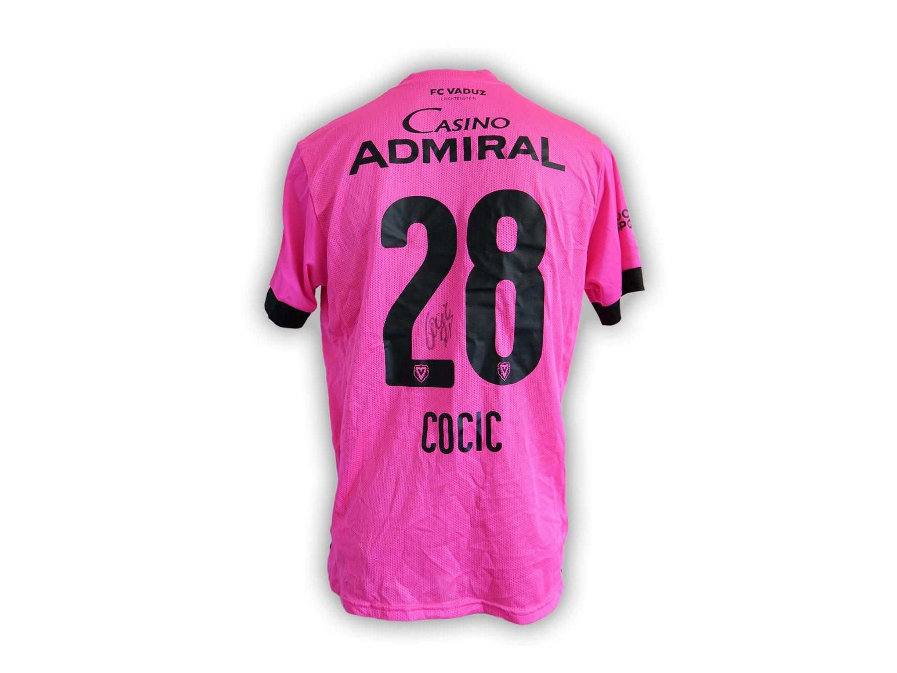 Puma Leibchen & Hosen: FC Vaduz Matchworn Sondertrikot "28-COCIC" – Gebraucht aus Vaduz von fcvaduz1932 1