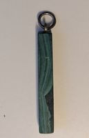 Alter Malachit Anhänger Baguette 3cm