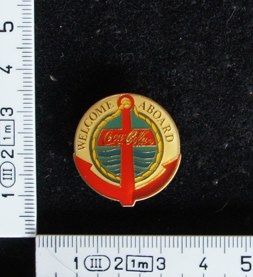 Placchette & Badge: PIN Coca Cola Welcome Aboard #1060 – Usato da Einigen venduto da Seeland2ndHand