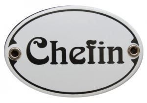 Insegne: Emailschild - Chefin – Nuovo e nell'imballaggio originale da Ennetbürgen venduto da open24shop