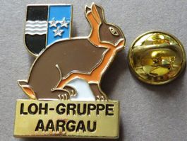PIN SCHWEIZ AARGAU LOH-GRUPPE KANINCHEN, WAPPEN limitiert