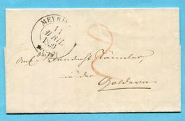 Faltbrief von Meyringen nach Goldern 1830