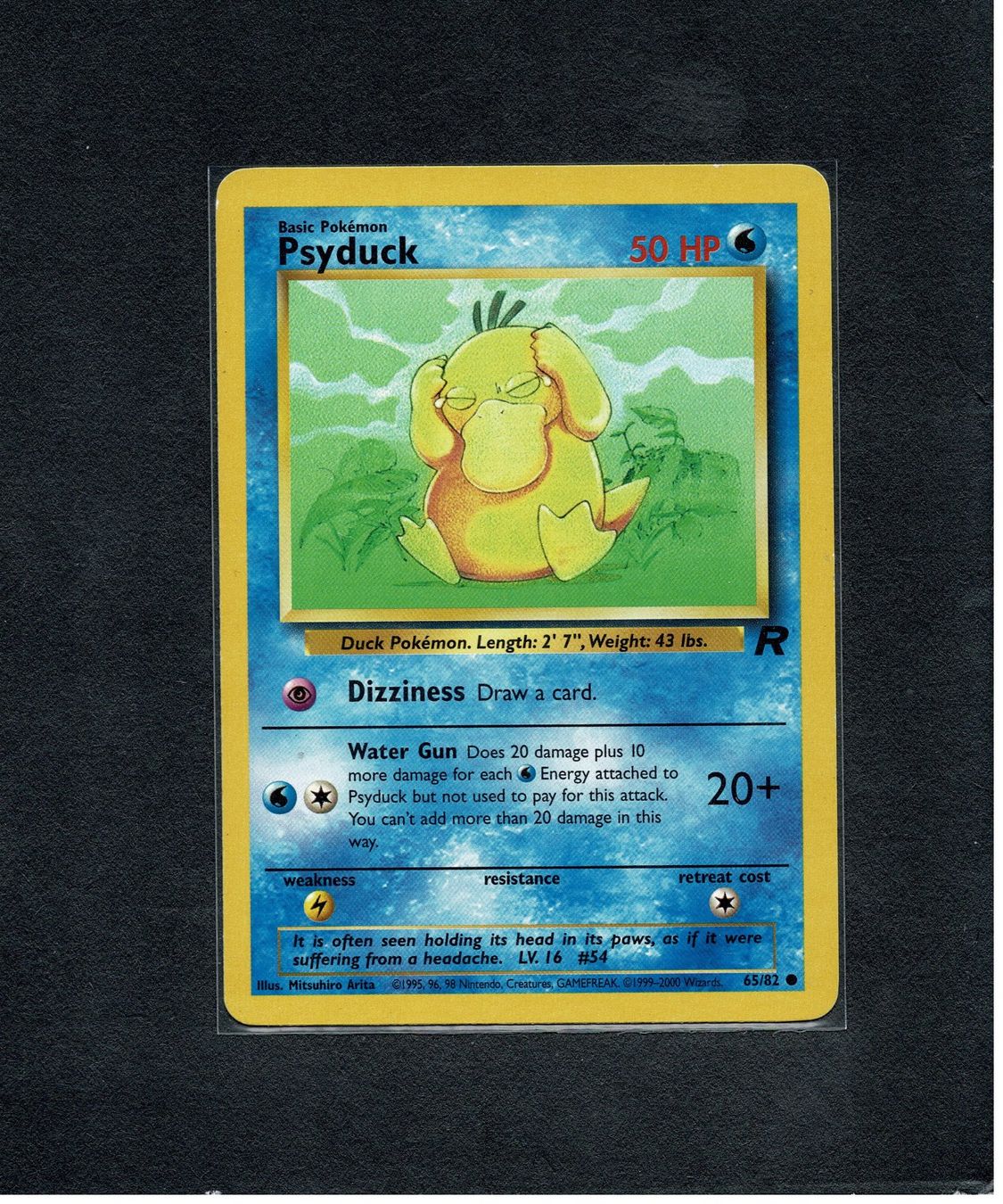 Pokémon Carte collezionabili: Psyduck - Team Rocket – Usato da Giubiasco venduto da rude01