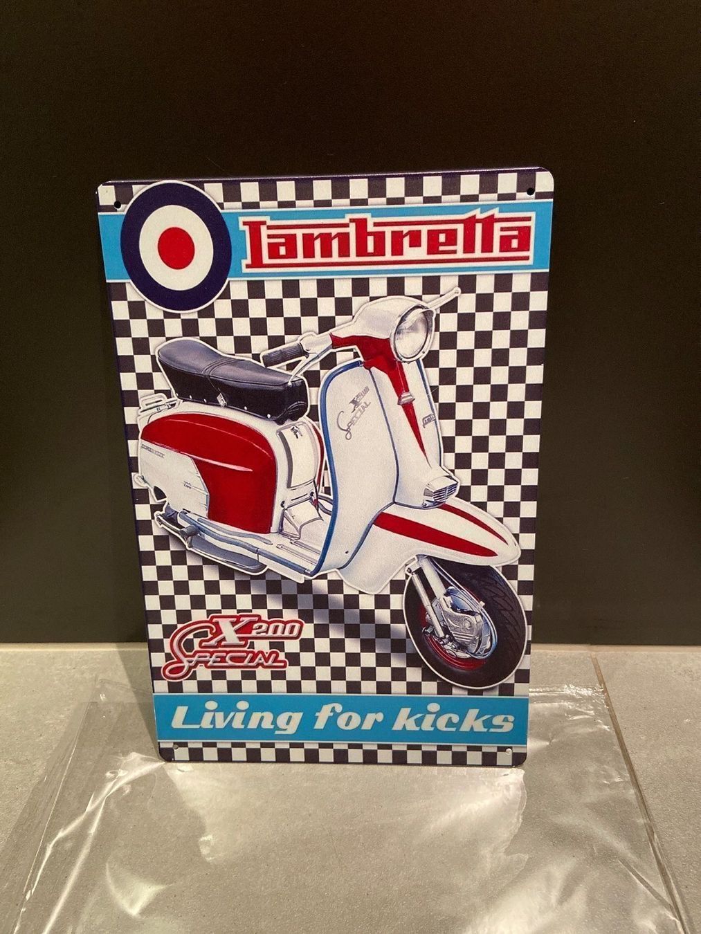 Vespa Insegne: LAMBRETTA Service Schild Deko mit Style! REPLIKA! – Nuovo e nell'imballaggio originale da Seon venduto da Aaargauer01 2