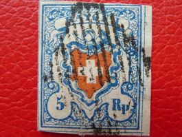 Rayon I (17II), T.24 B1-RO, weissrandig mit Bogenrand, 675.-