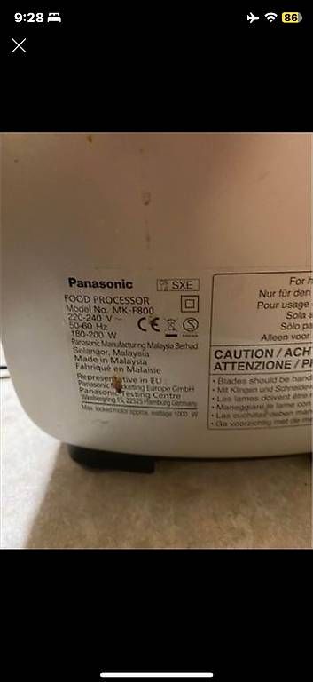 Küchengeräte: Panasonic food processor et accessoires – Gebraucht aus Boudry von may555 4