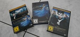 MALEFICENT- DUE DUNKLE FEE + CINDARELLA/ 2 DVD COLLECTION