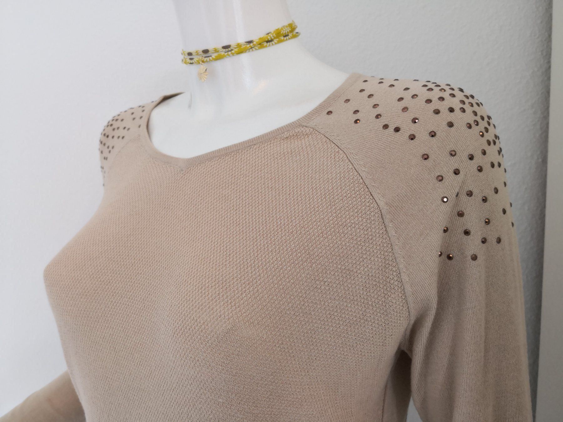 Mango Pulls & Sweat-shirts: 🤩MANGO STRICK PULLOVER BEIGE & STRASS NEU & D&G P. – Neuf (Voir description) à Olten par Naja-Twins-Twins 3