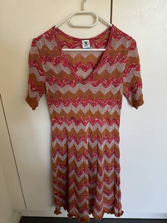 Kleid Missoni rot/glitzrig 36 wie neu