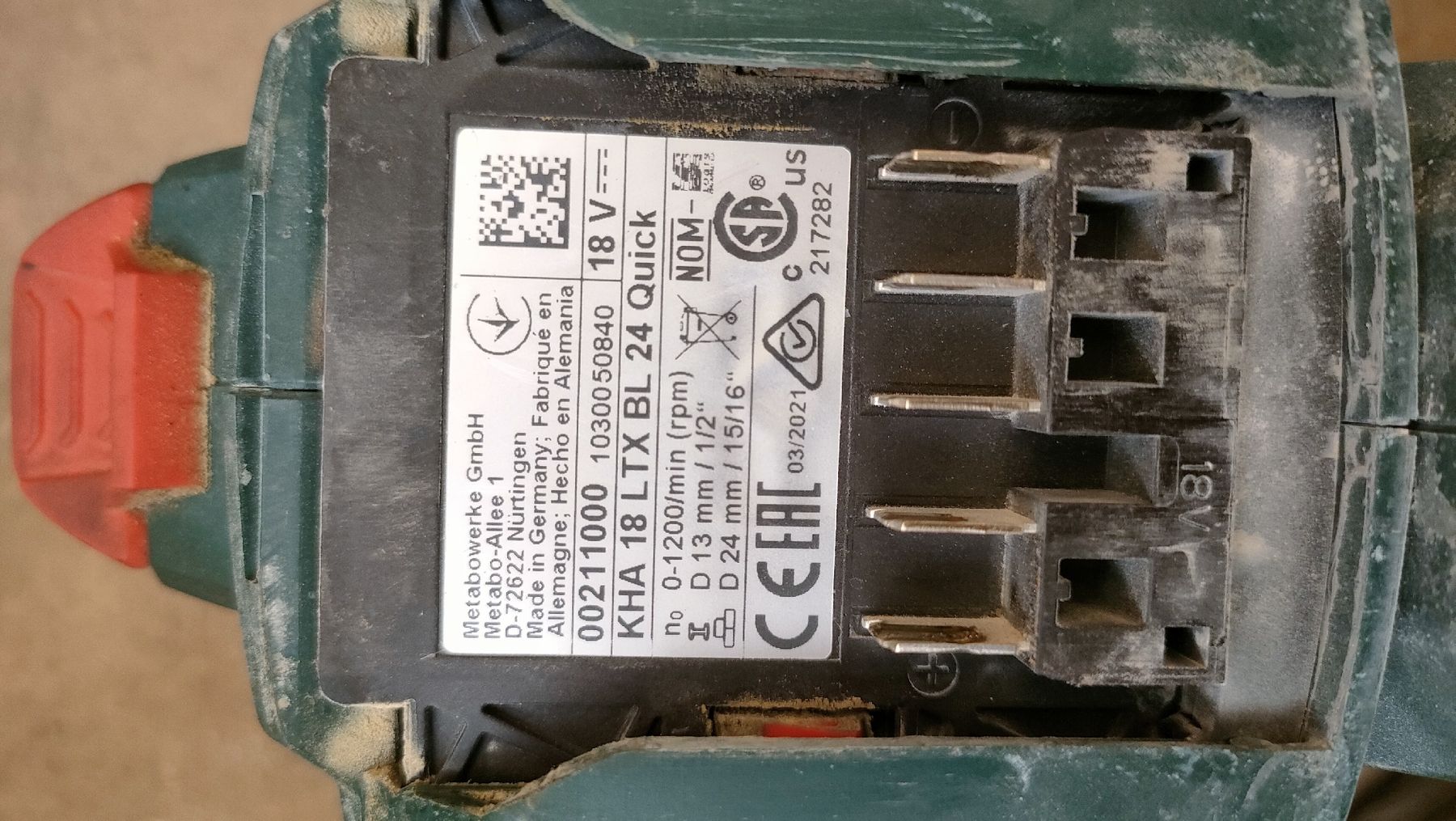 Metabo Trapani: Schlagbohrer Metabo KHA 18ltx bl 24 Quick – Difettoso da Winterthur venduto da Sulai-one 3