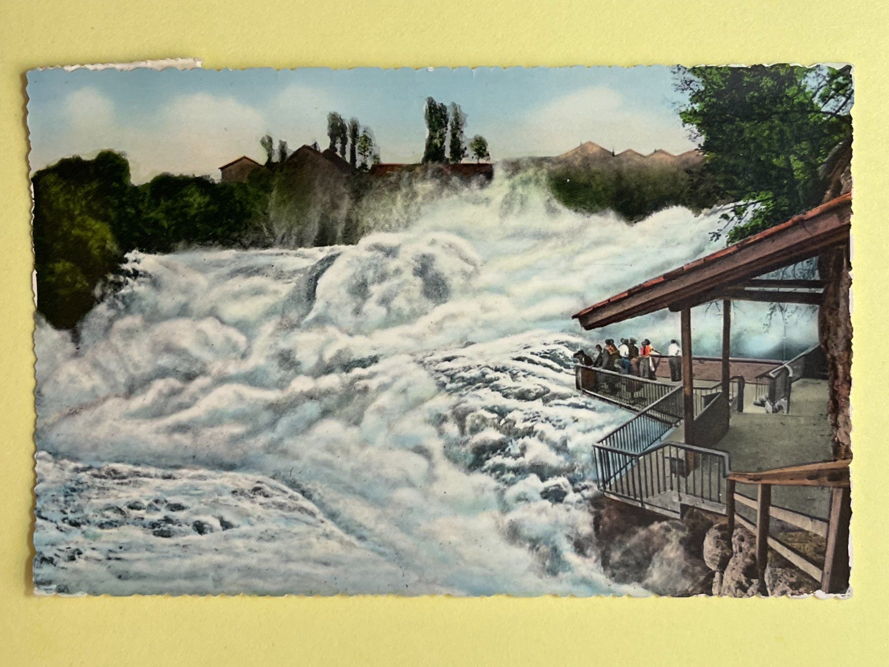 Cartoline postali: Rheinfall mit Fischetz – Usato da Steg VS venduto da danwer74
