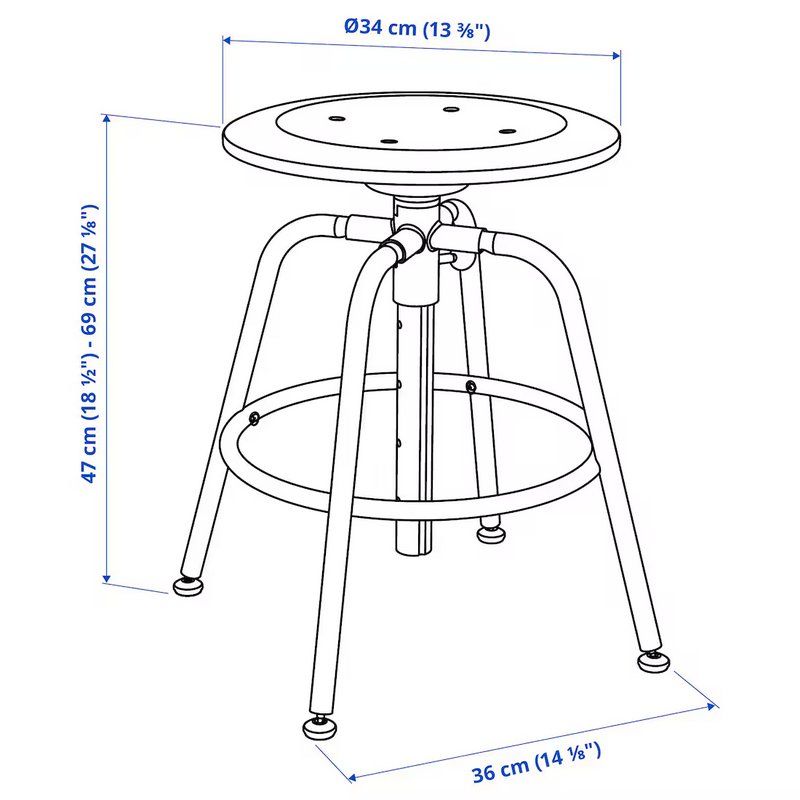 Ikea Sgabelli: Hocker schwarz – Usato da Wittenbach venduto da sorento12 4