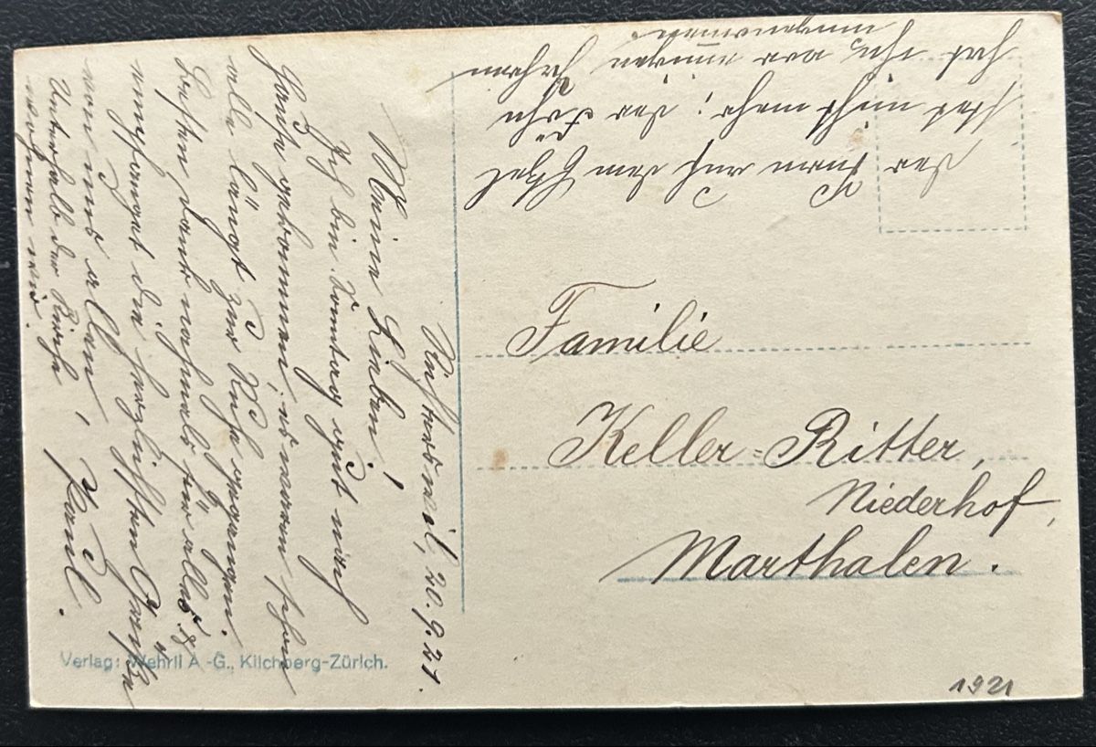 Cartoline postali: Fotokarte Richterswil  – Usato da Horw venduto da Tellbub 1