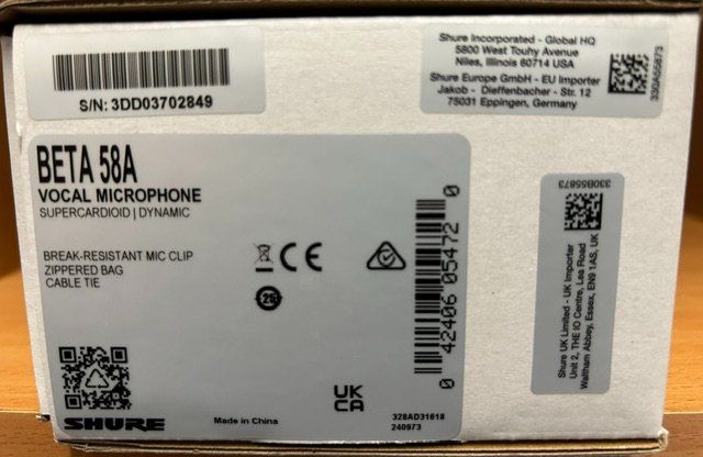 Shure Microfoni: Mikrofon – Nuovo (secondo la descrizione) da Büttikon AG venduto da Ruja04 1