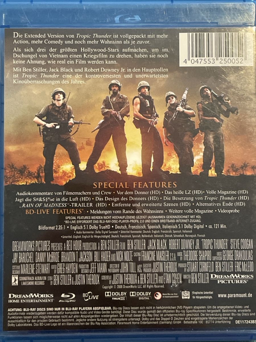 Tutti i DVDs: Tropic Thunder  (2008) – Usato da Waldenburg venduto da Gonzo8 1