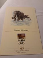 Carte WWF Ouganda 1983 - Eléphant Afrique - Rare!