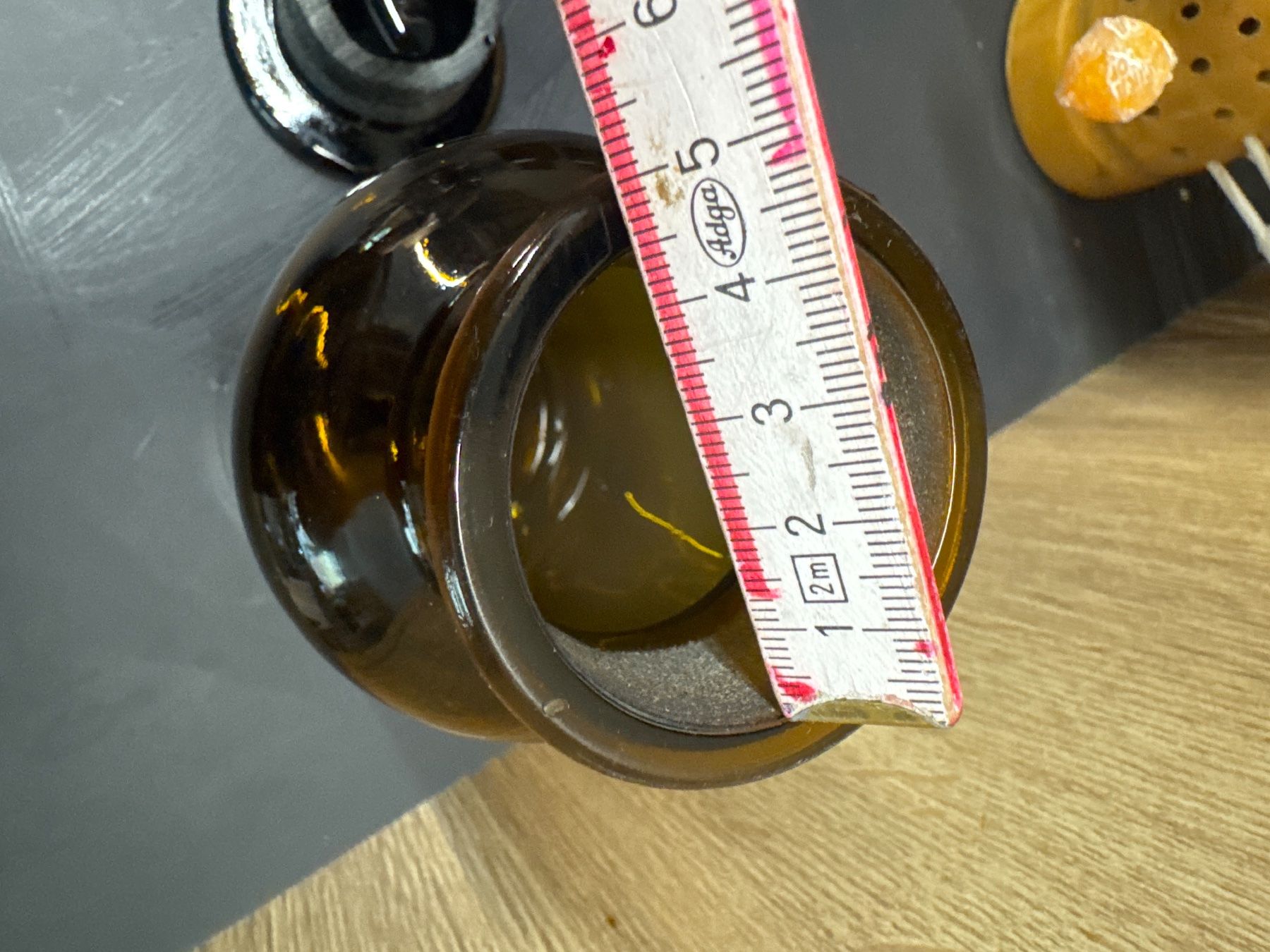 Accessori da laboratorio: Ancienne bouteille pharmacie brune 500 ml – Usato da Lajoux JU venduto da Briard0 2
