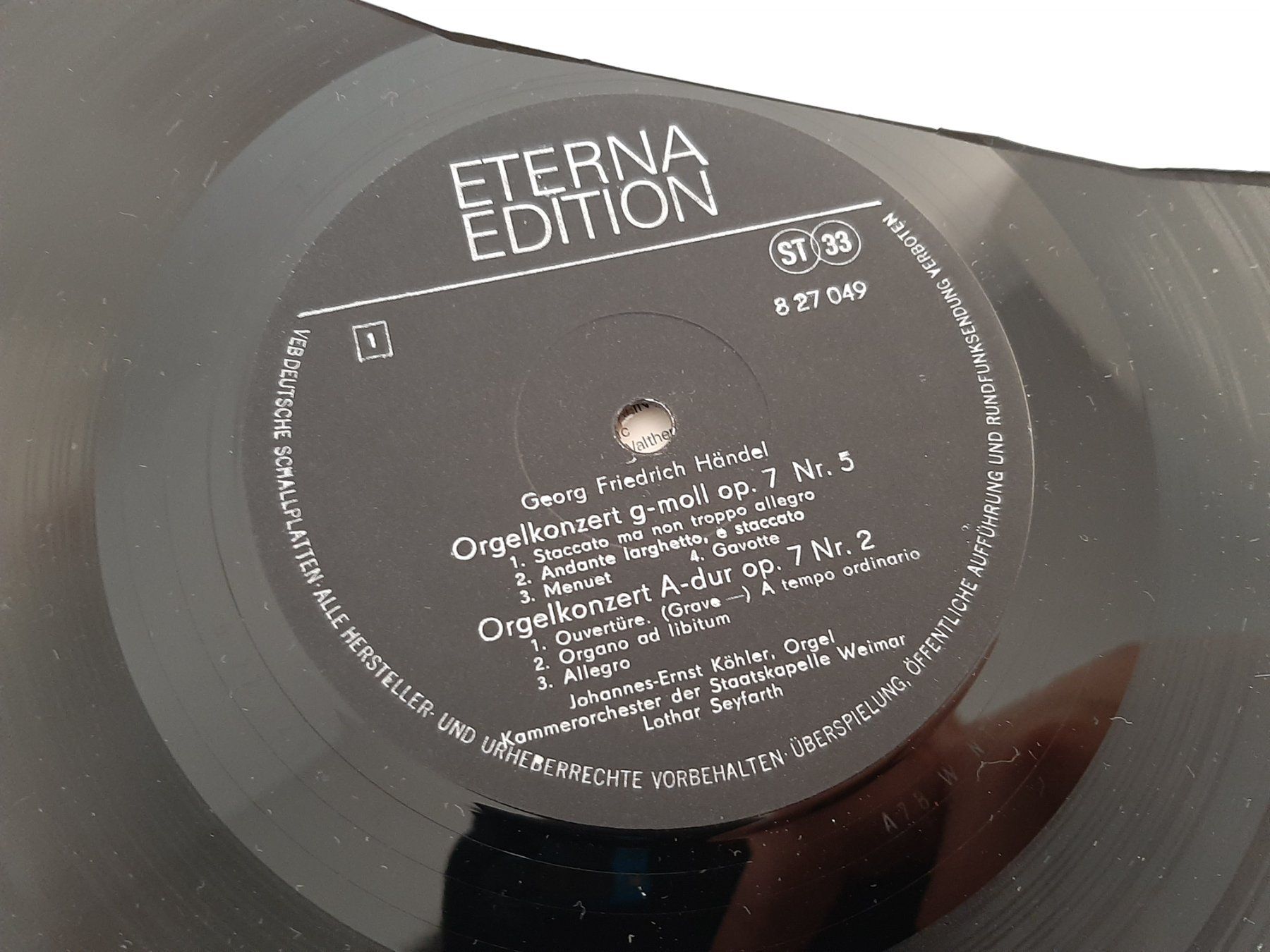 Dischi in vinile: Händel Orgelkonzerte Schallplatte – Usato da Aarburg venduto da NDK 4