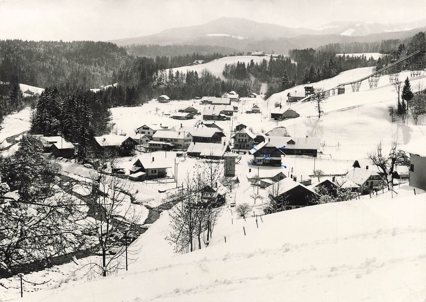 Ansichtskarten: Rüschegg-Heubach Bern Winter Landschaft – Gebraucht aus Schwyz von Seffi56