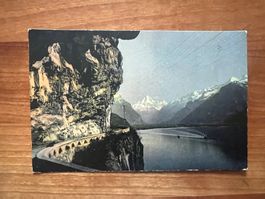 AK    ca.1930  Axenstrasse mit Bristen  ungebraucht (G1802)