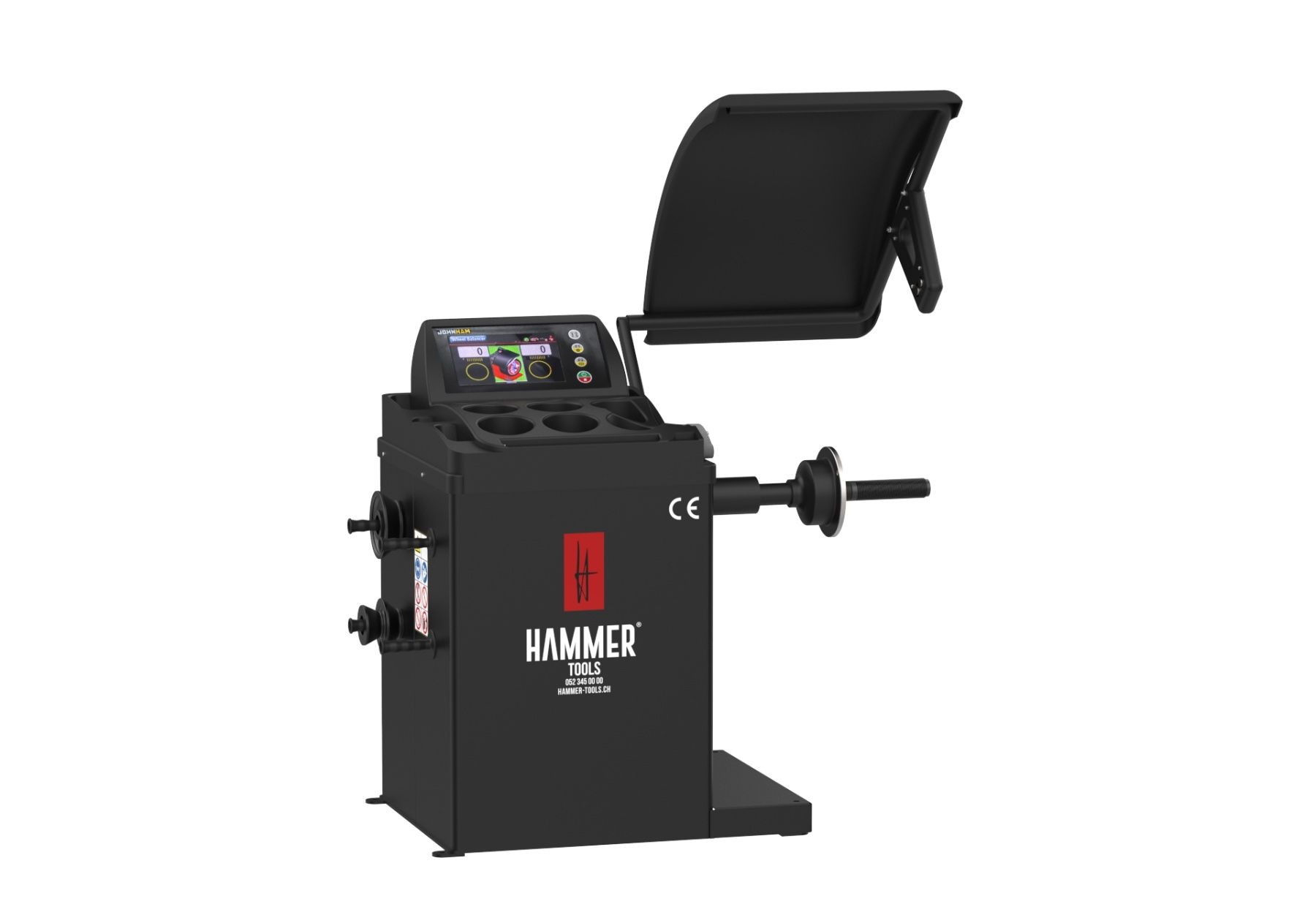 Alle Maschinen: HALBAUTOMATISCHE RADAUSWUCHTMASCHINE – Neu und originalverpackt aus Ramsen von HammerTools 1