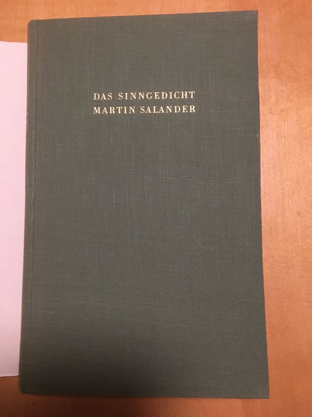 Libri: Gottfried Keller: Sinngedicht - Salander – Usato da Aarau venduto da R-O-G-E-R 2