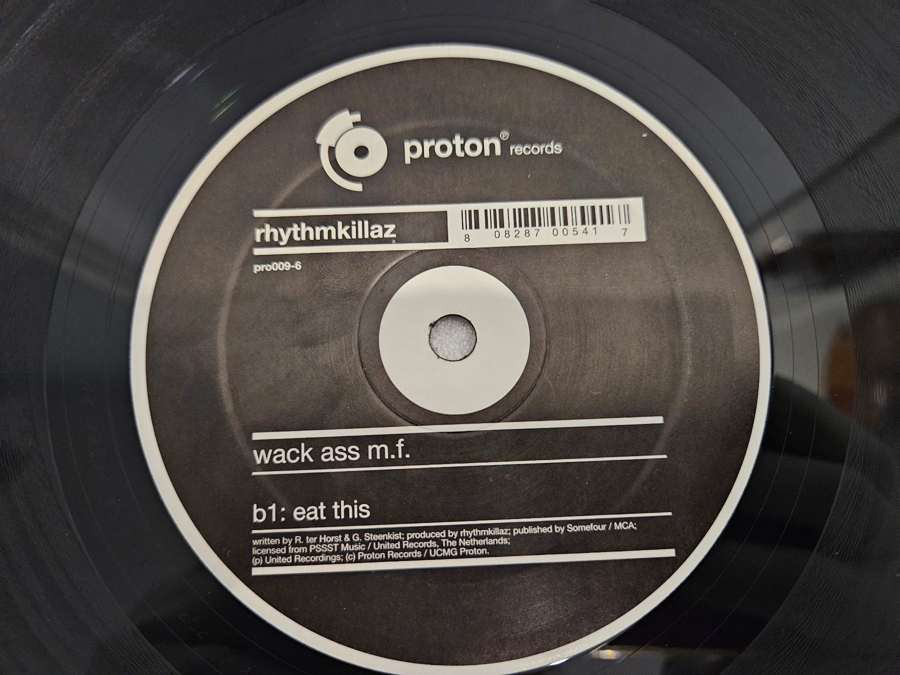 Schallplatten: Rhythmkillaz – Wack Ass M.F. (Techno, Tribal) – Gebraucht aus Uster von Vinyl-Leidenschaft 5