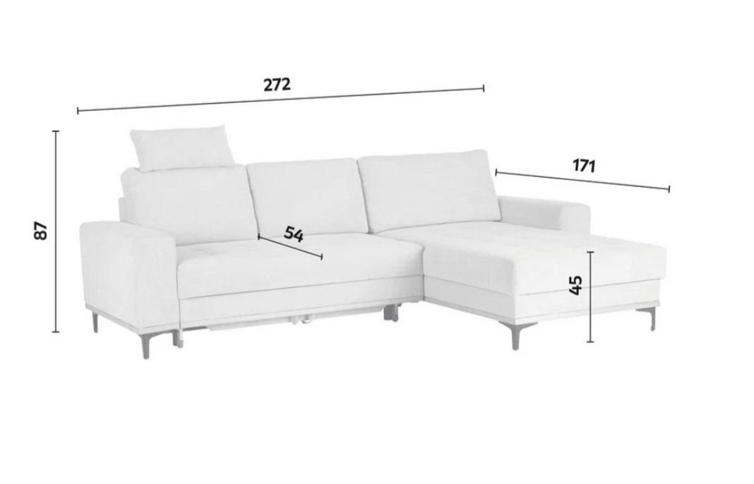 Divani: Ecksofa mit Sessel, modernes Design, guter Zustand – Usato da Wettingen venduto da shq_h9f9 2