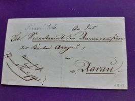 Vorphilabrief von KRAUCHTHAL nach Aarau von 1847