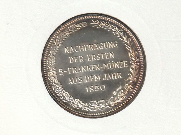 Tutti le monete: Numisbrief Erster Schweizer Fünfliber 1993 – Usato da Rorschacherberg venduto da fratovi2 1