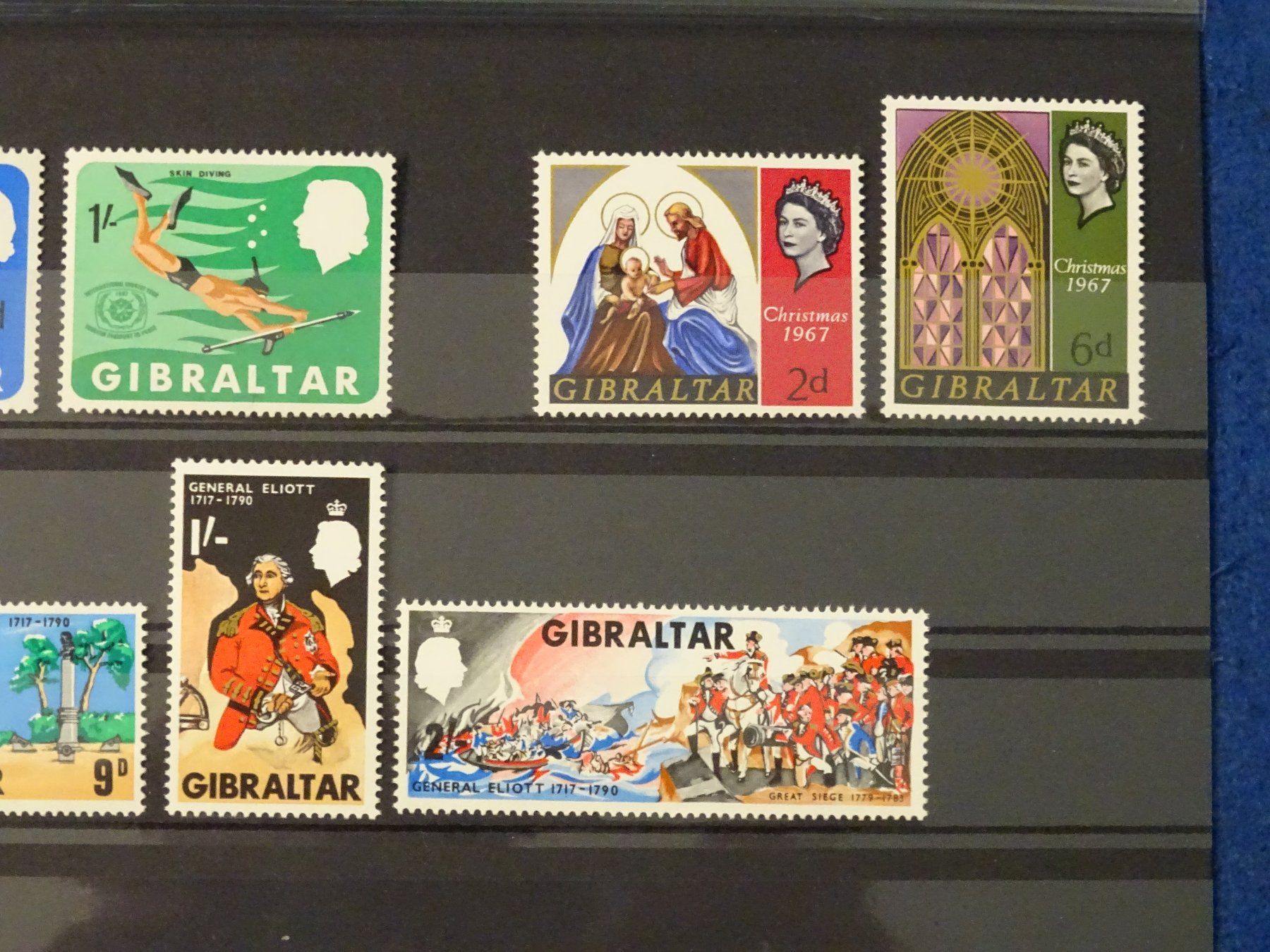 Alle Briefmarken: GIBRALTAR postfrische Briefmarken aus 1967/68 – Neu (gemäss Beschreibung) aus Schliern b. Köniz von Djbubu 1