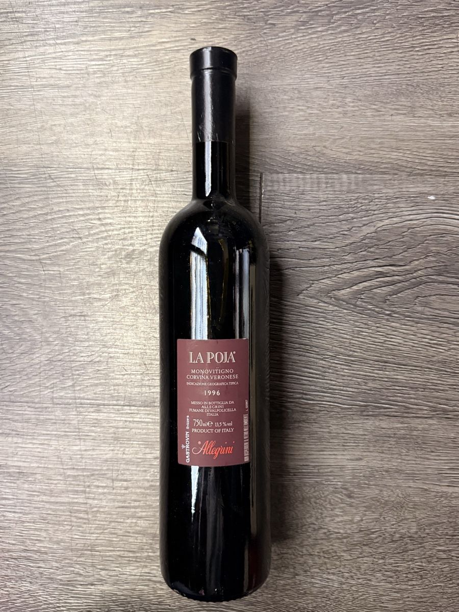Vino: La Poja Allegrini 1996 – Nuovo e nell'imballaggio originale da Kloten venduto da Itrade 1