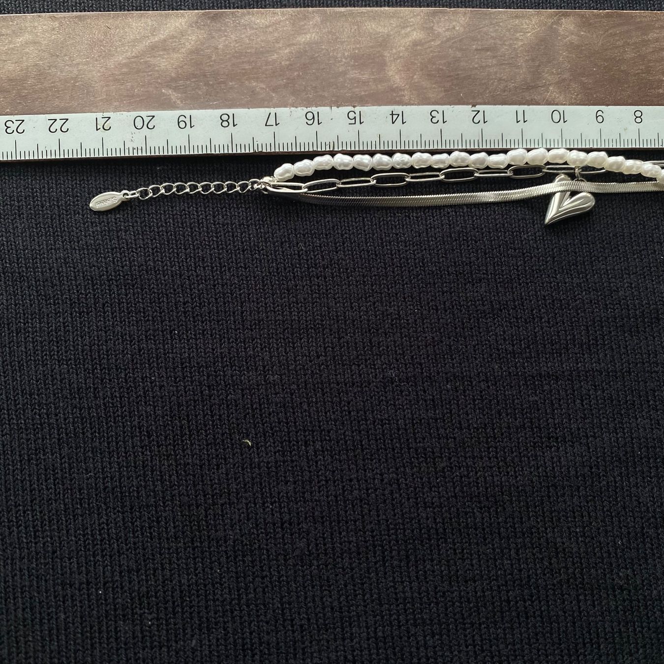 Bracciali & Braccialetti: Perlen Edelstahl Dreifache Armkette Herz – Nuovo (secondo la descrizione) da Givisiez venduto da dor_xb9k 1