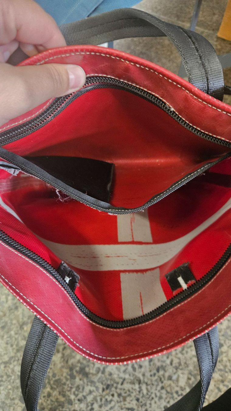 Freitag Borse da donna: Borsa a mano e tracolla Freitag bordeaux – Usato da Melano venduto da H-Sara 3