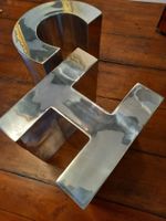 Metallbuchstaben CH Deko , Grosses C und H