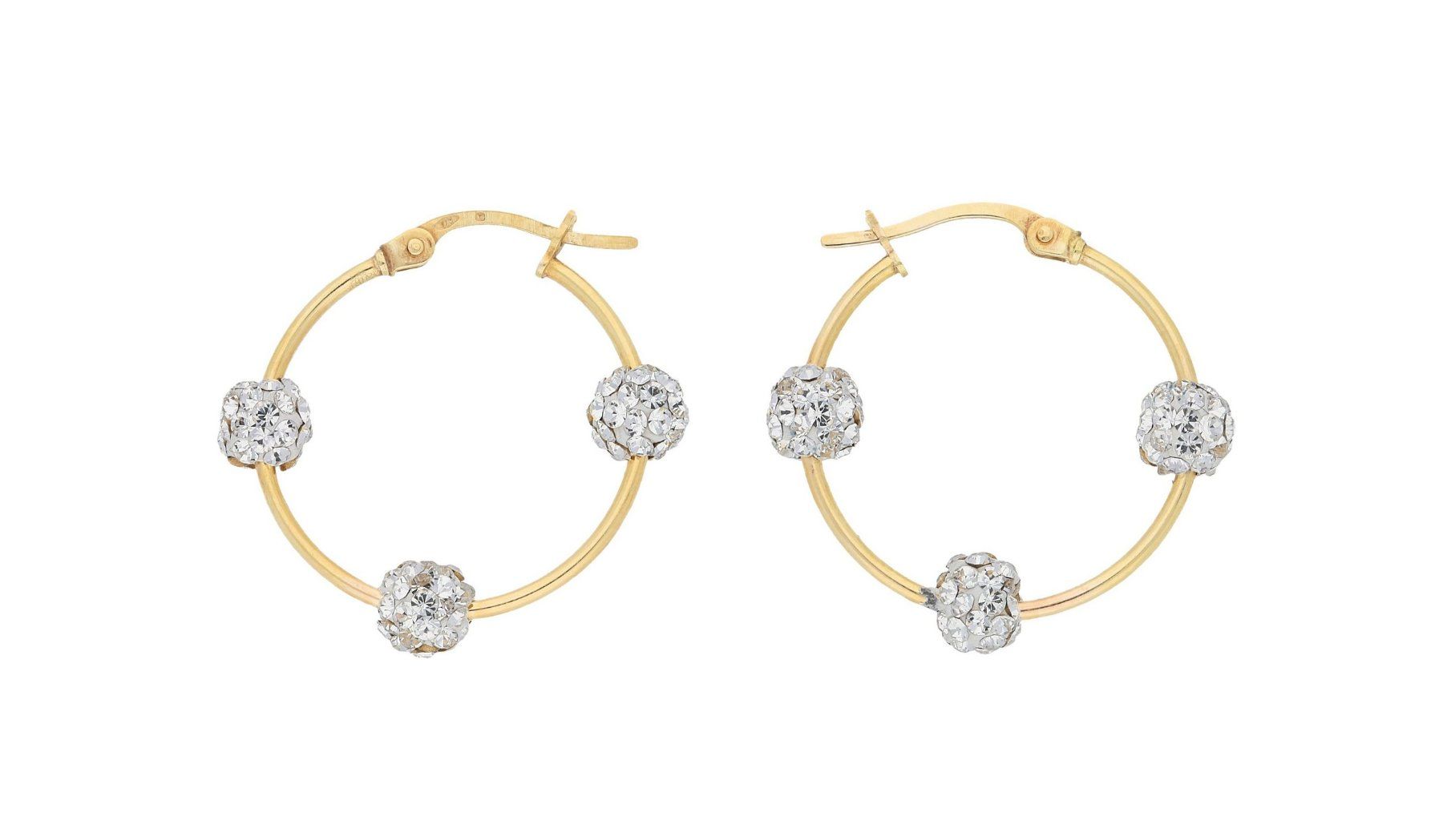 Orecchini pendenti & Orecchini a lobo: Paar Creolen Kristall – Nuovo e nell'imballaggio originale da Hemmental venduto da Royalgold