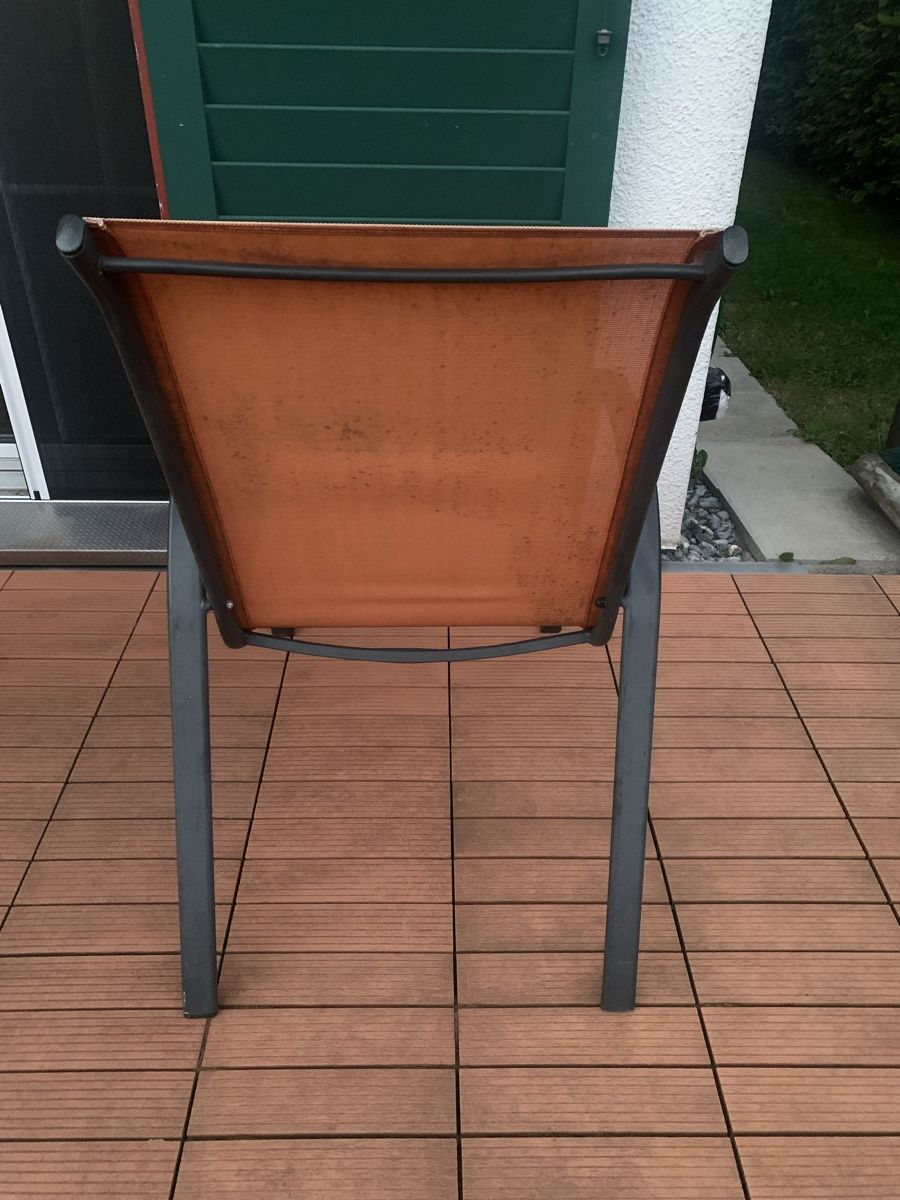 Sedie: **3 Gartenstühle orange & gelb** – Usato da Ehrendingen venduto da Anni_89 1