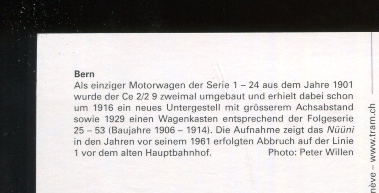 Cartoline postali: Bern, Bahnhof, Tram – Usato da Aarau venduto da Elmaar41 1