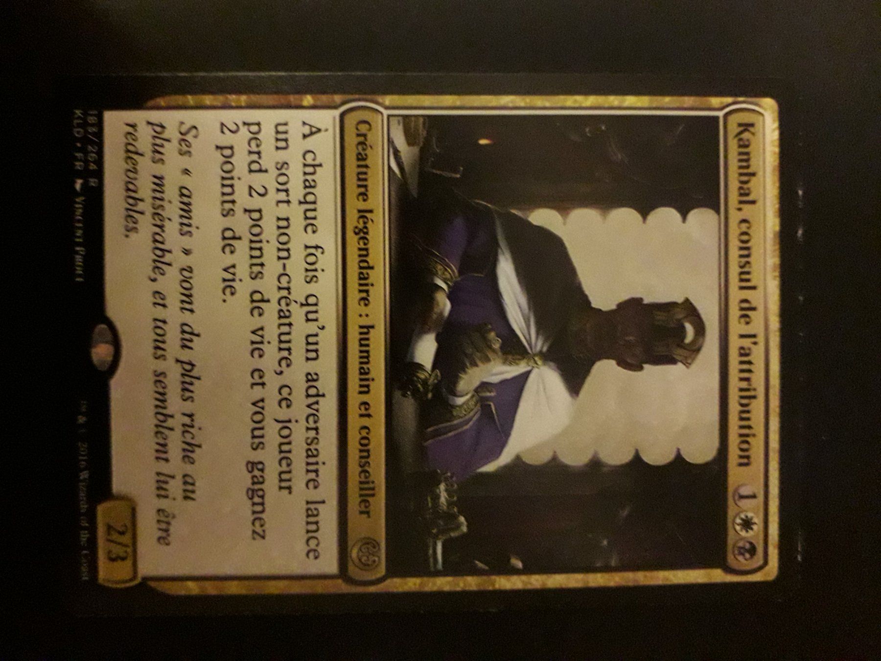 Magic The Gathering Carte collezionabili: MTG - Kambal, consul de l'attribution – Usato da Lausanne venduto da and_n6mz