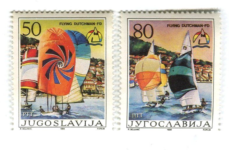 Tous les timbres: Briefmarken "Segelboote". Jugoslawien – Neuf avec emballage d'origine à Basel par Butsch5
