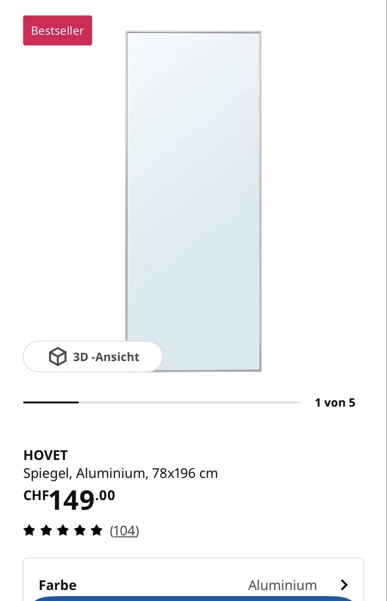 Ikea Specchi: Ikea Spiegel Hovet – Usato da Lufingen venduto da Hafula 1