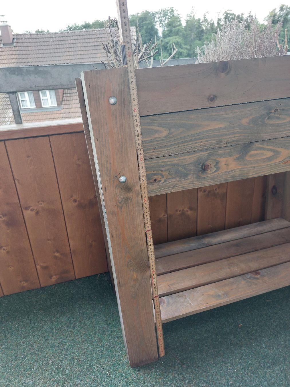 Coop Vasi per fiori: Holz-Hochbeet (80x80x40cm) – Usato da Rosshäusern venduto da ter_z9gp 2
