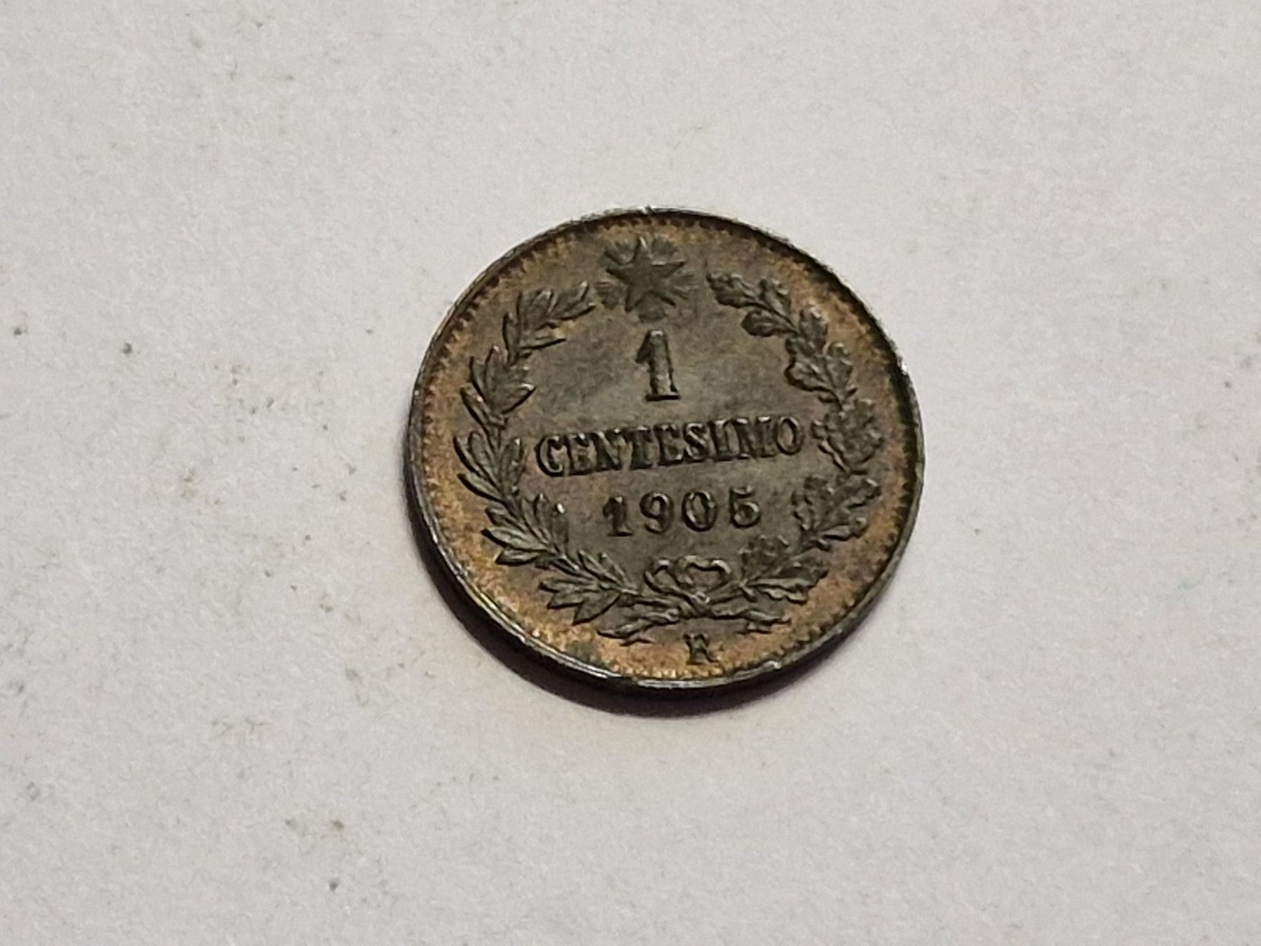 Alle Münzen: Italien 1- Centesimo 1905. – Gebraucht aus Zürich von Moreira01 3