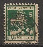 Tutti i francobolli: PRO JUVENTUTE 1916 5 Rp. Berner Sennenbub – Usato da Arlesheim venduto da kuhnphila